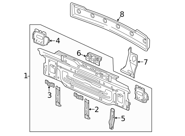 Rear Body Panel Retainer 6Q6-813-269 - View 21