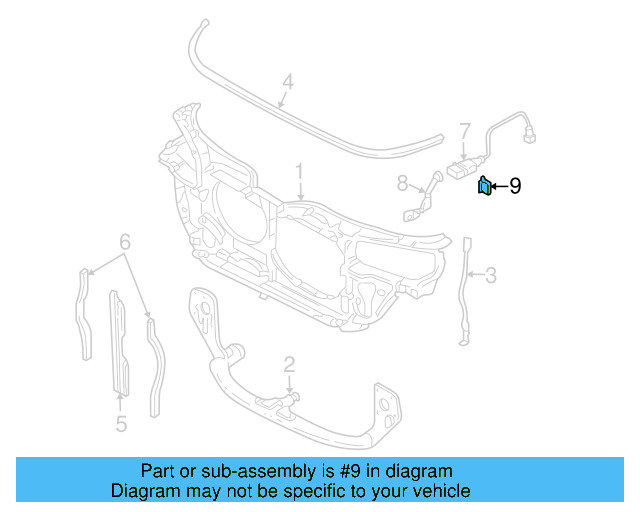 Cross Tube 3B0-199-521-G - View 4