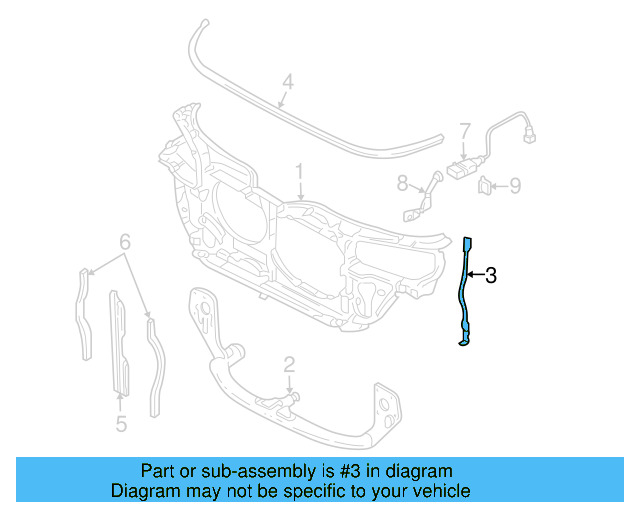 Radius Rod 3B0-805-489-F - View 10