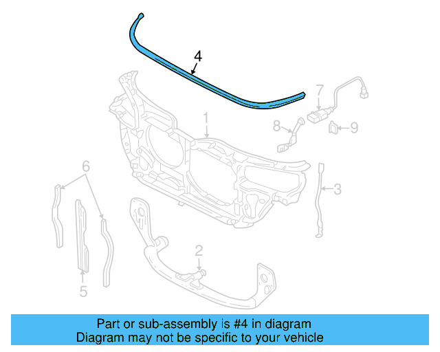 Upper Seal 8D0-121-331 - View 18