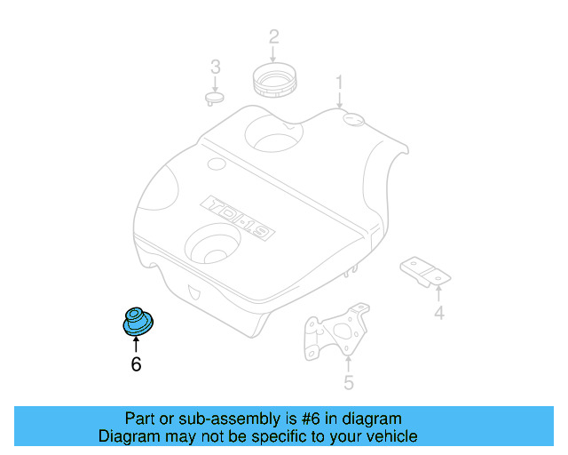 Engine Cover Grommet 038-103-638-L