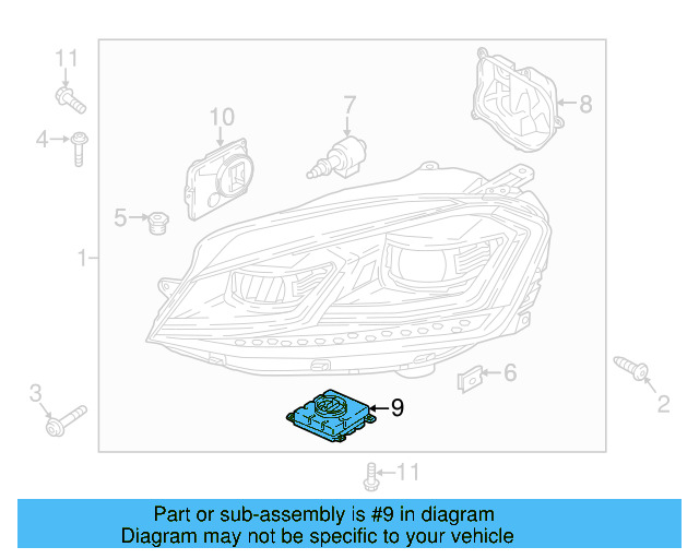 Control Module 8V0-907-399-D - View 16