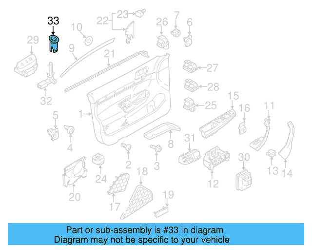 Door Lock Knob Bezel 5M0-919-242-A-82V - View 5