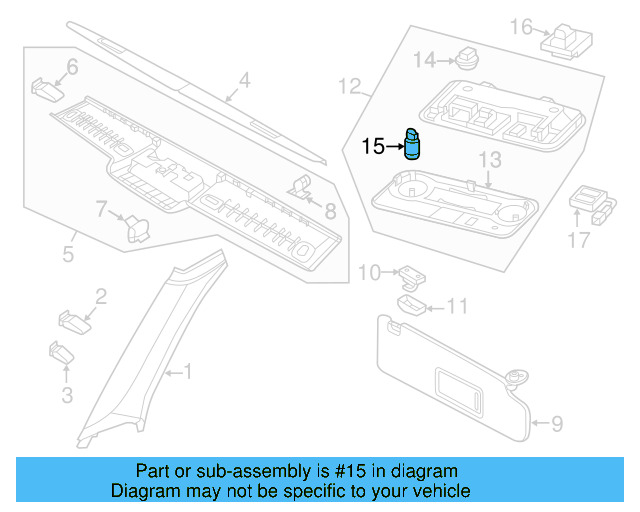 O'head Lamp Bulb N-017-753-5 - View 187
