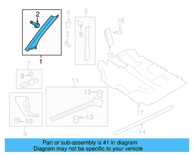 Lower Trim 1Q0-868-238-A-82V - View 4