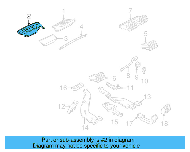 Instrument Panel Air Duct 1KM-819-805 - View 64
