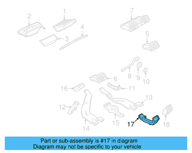 Rear Duct 1K0-864-255 - View 21