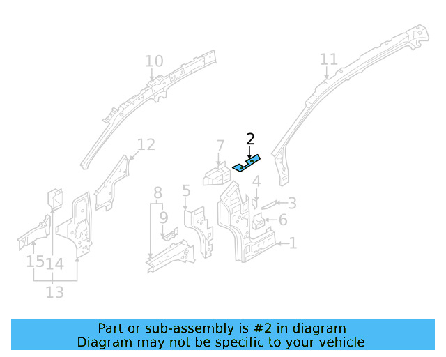 Outer Hinge Pillar Insulator 11A-864-623-A