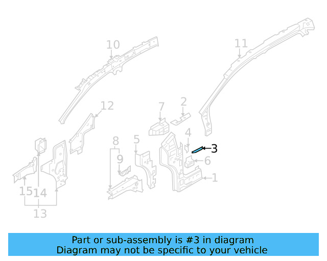 Outer Hinge Pillar Insulator 11A-864-561 - View 2