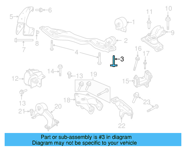 Lower Support Isolator 7B0-199-831 - View 9