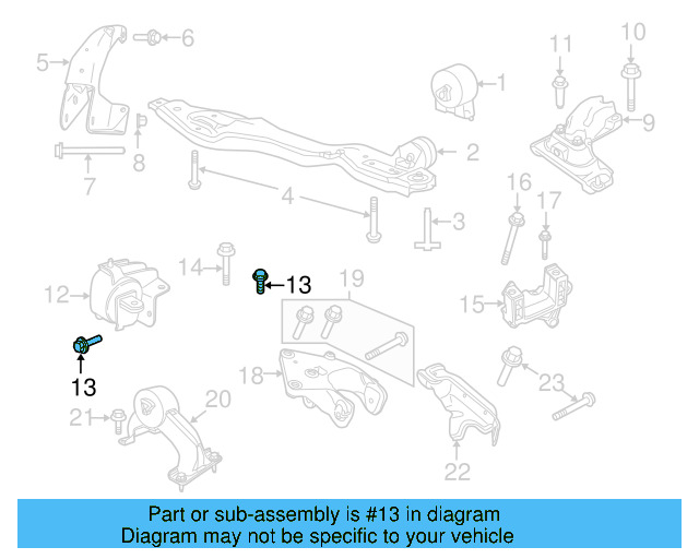 Trans Support Bolt WHT-004-344 - View 11