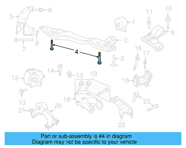 Lower Support Rear Bolt WHT-004-343 - View 12