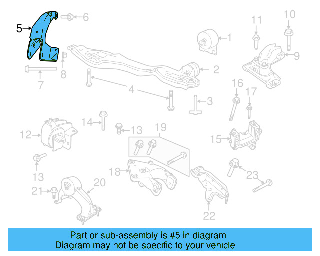 Front Mount Bracket 7B0-199-262-D