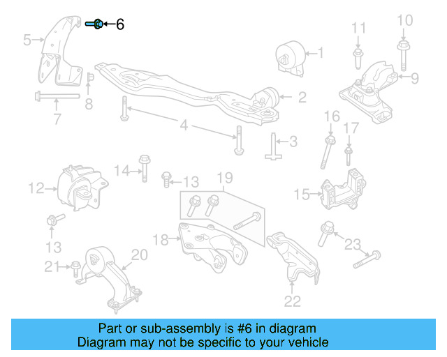 Front Mount Bracket Bolt WHT-004-287 - View 4