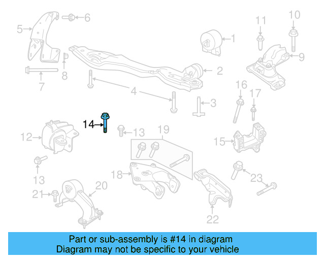 Trans Support Bolt WHT-004-344 - View 10
