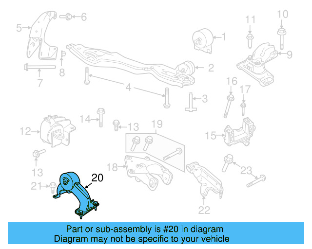 Trans Mount Bracket 7B0-199-555-F - View 5