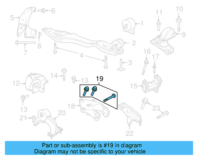 Engine Bracket Bolt WHT-004-386 - View 10