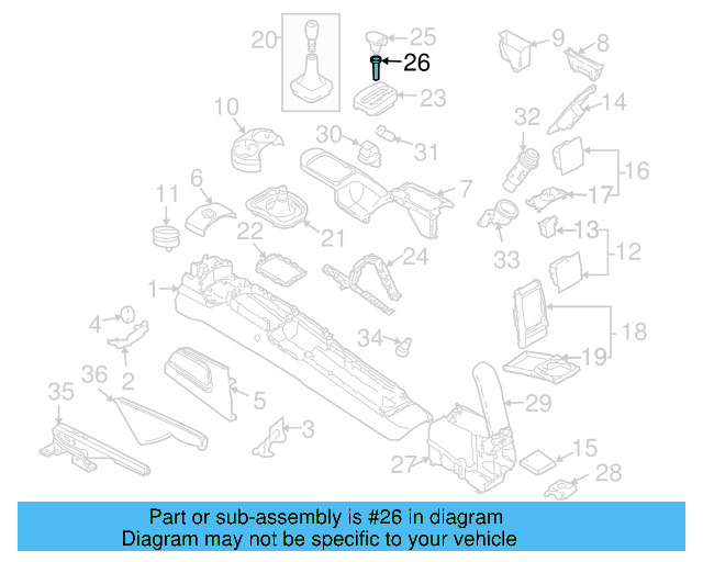 Shift Knob Sleeve 1C0-713-169-B-01C - View 12