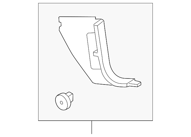 Lower Pillar Trim 1Q1-863-484-A-95T - View 2