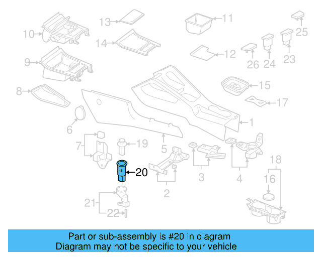 Power Outlet 1K0-919-309 - View 48