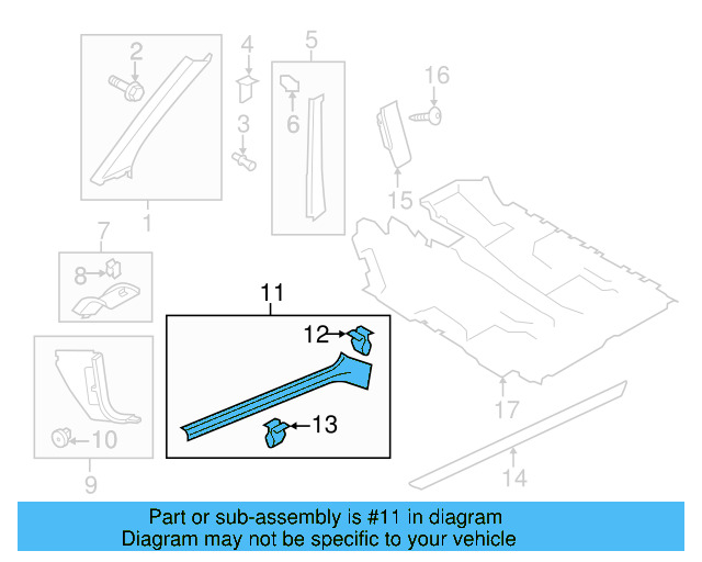 Sill Plate 1Q0-853-372-C-95T - View 3