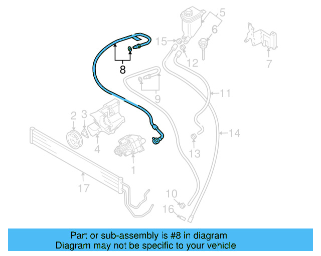 Pressure Hose 7L6-422-893-AP - View 2