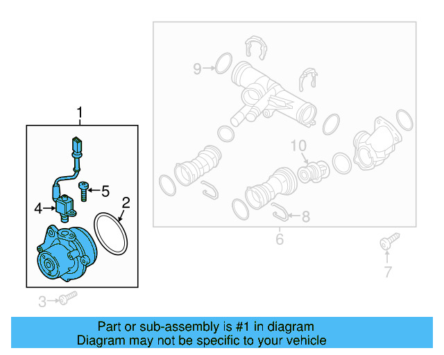 Water Pump Assembly 04L-121-011-N - View 5