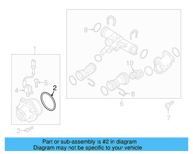 Water Hose Assembly Upper Seal N-907-653-01 - View 67
