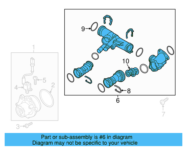 Water Hose Assembly Upper Seal N-907-653-01 - View 70