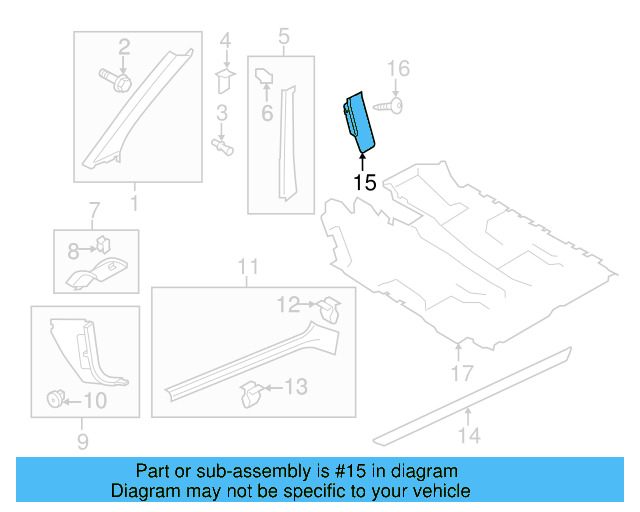 Foot Rest 1K1-864-777-B-95T - View 3