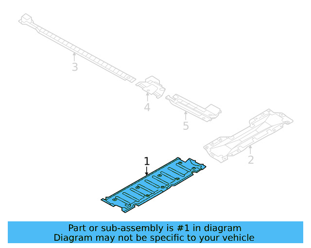 Center Shield 1EA-825-101-E - View 3
