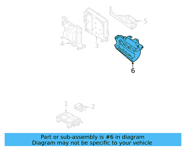 Support Brace 1EA-825-921-C - View 6