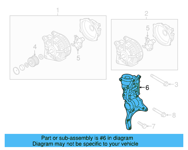 Alternator Bracket 06L-903-143-A - View 9