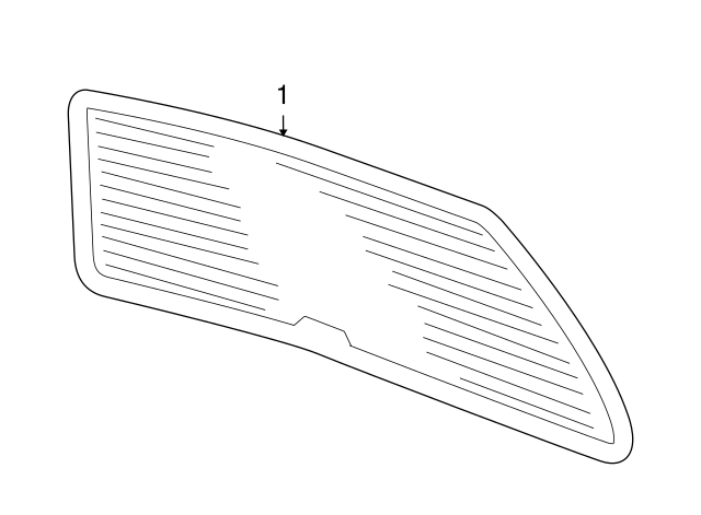 Back Glass 3AE-845-051-C-NVB - View 2