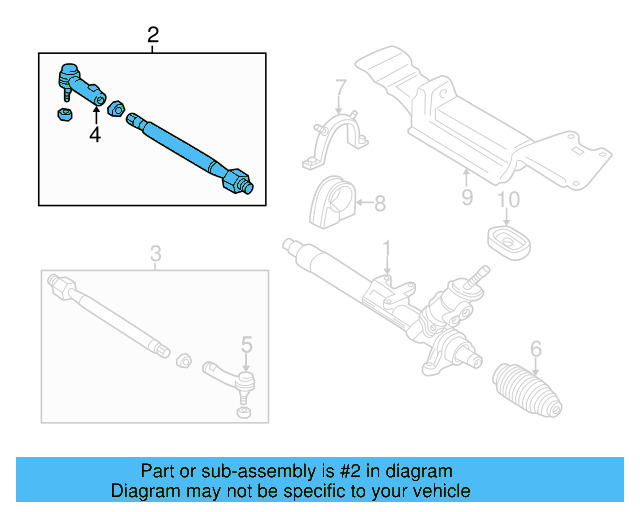 Tie Rod Assembly 1J0-422-804-H - View 16