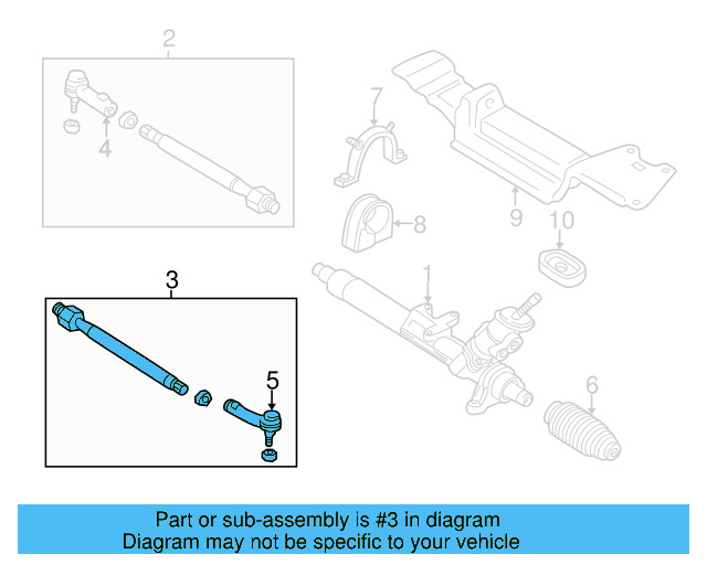 Tie Rod Assembly 1J0-422-803-H - View 19