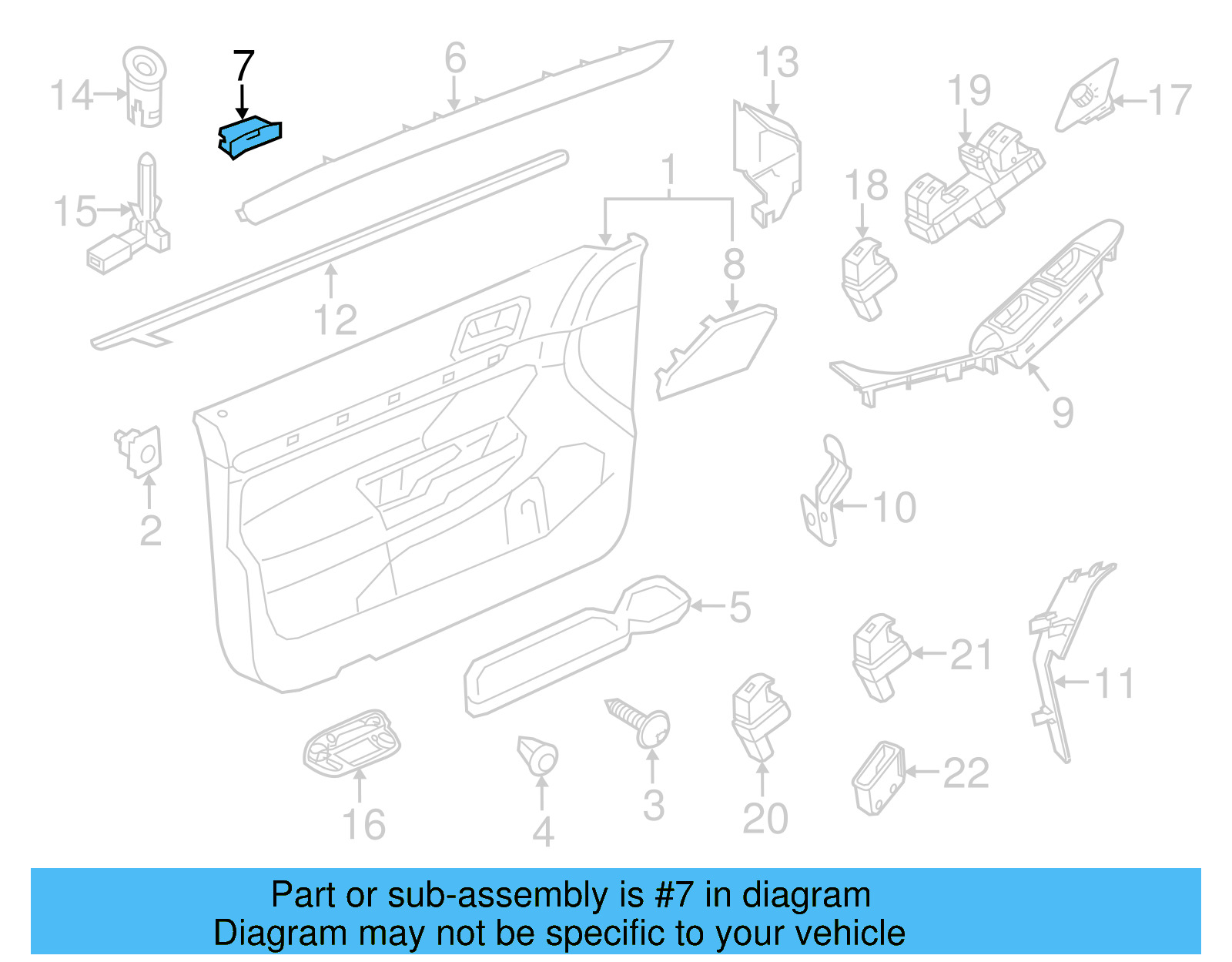 Trim Molding Clip 4A0-853-107 - View 10