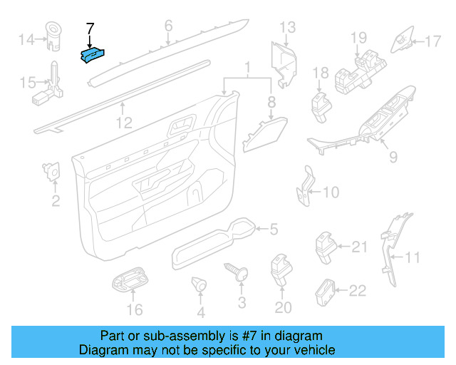 Trim Molding Clip 4A0-853-107 - View 7