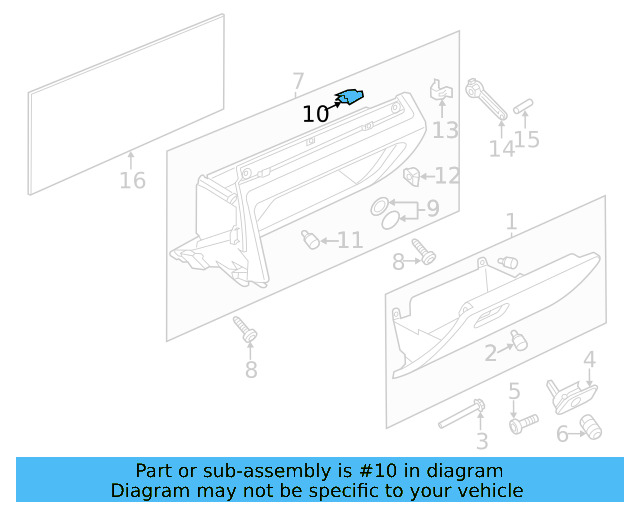 Trim Molding Clip 4A0-853-107 - View 6