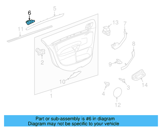 Trim Molding Clip 4A0-853-107 - View 58