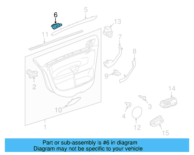 Trim Molding Clip 4A0-853-107 - View 5