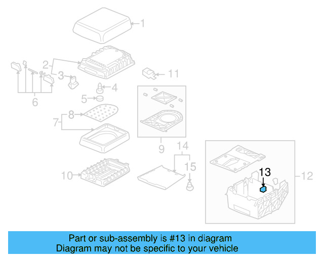 Trim Molding Clip 4A0-853-107 - View 50