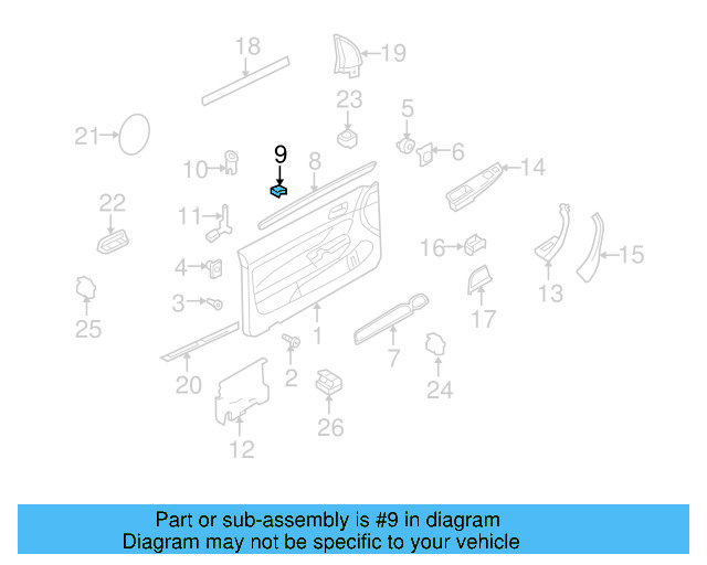 Trim Molding Clip 4A0-853-107 - View 61