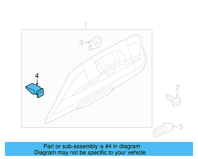 Lower Center Pillar Trim Clip 4A0-867-276-B - View 123