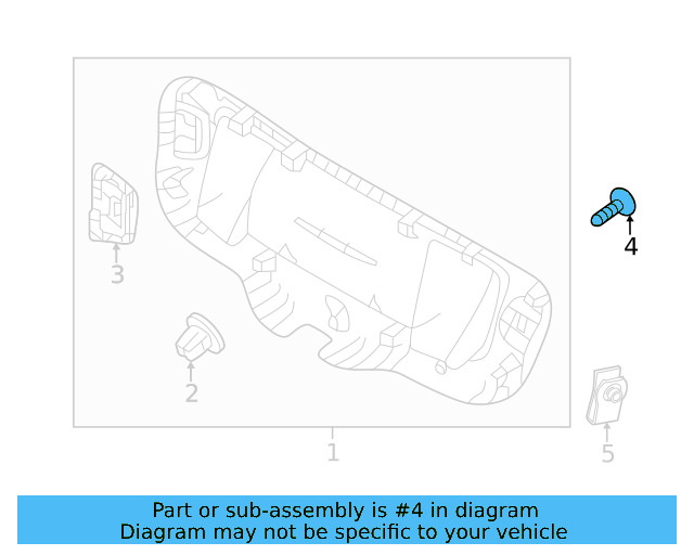 Lower Trim Panel Screw N-909-868-03