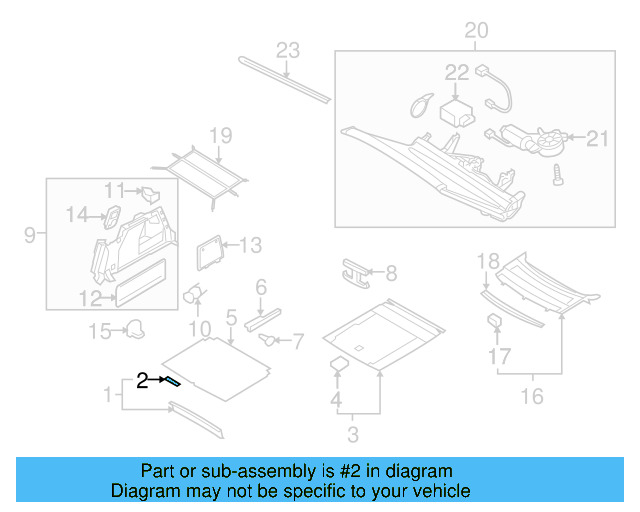 Lower Center Pillar Trim Clip 4A0-867-276-B - View 97