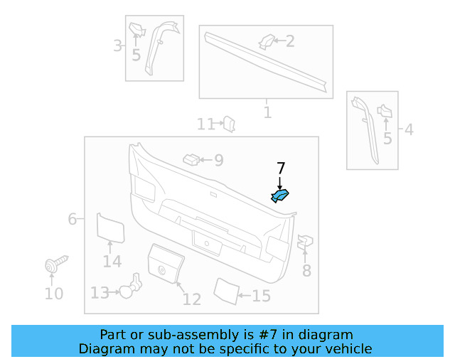 Lower Center Pillar Trim Clip 4A0-867-276-B - View 21