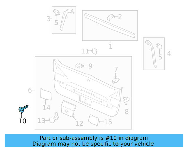 Side Trim Panel Screw N-906-986-06 - View 27