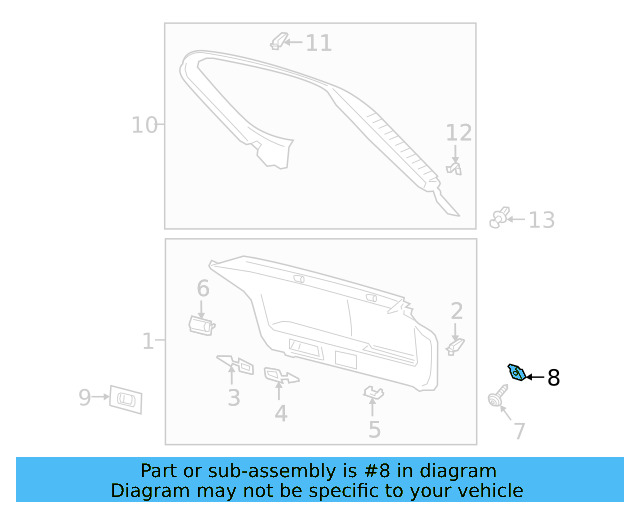 Side Trim Panel Screw N-906-986-06 - View 121
