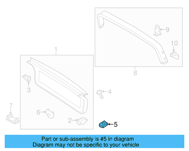 Lower Center Pillar Trim Clip 4A0-867-276-B - View 49